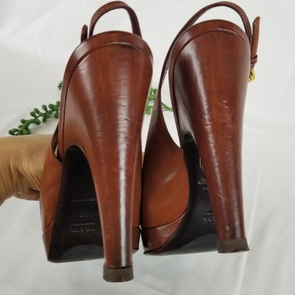 PRADA Platform Slingback Pumps - Picture 7 of 9